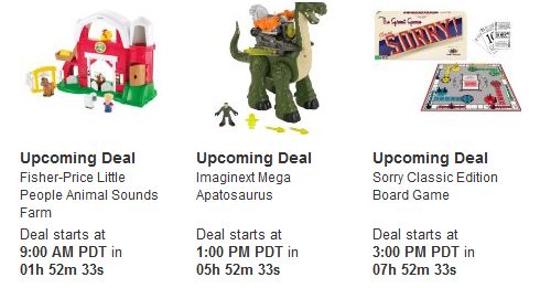 Amazon Toy Lightning Deals