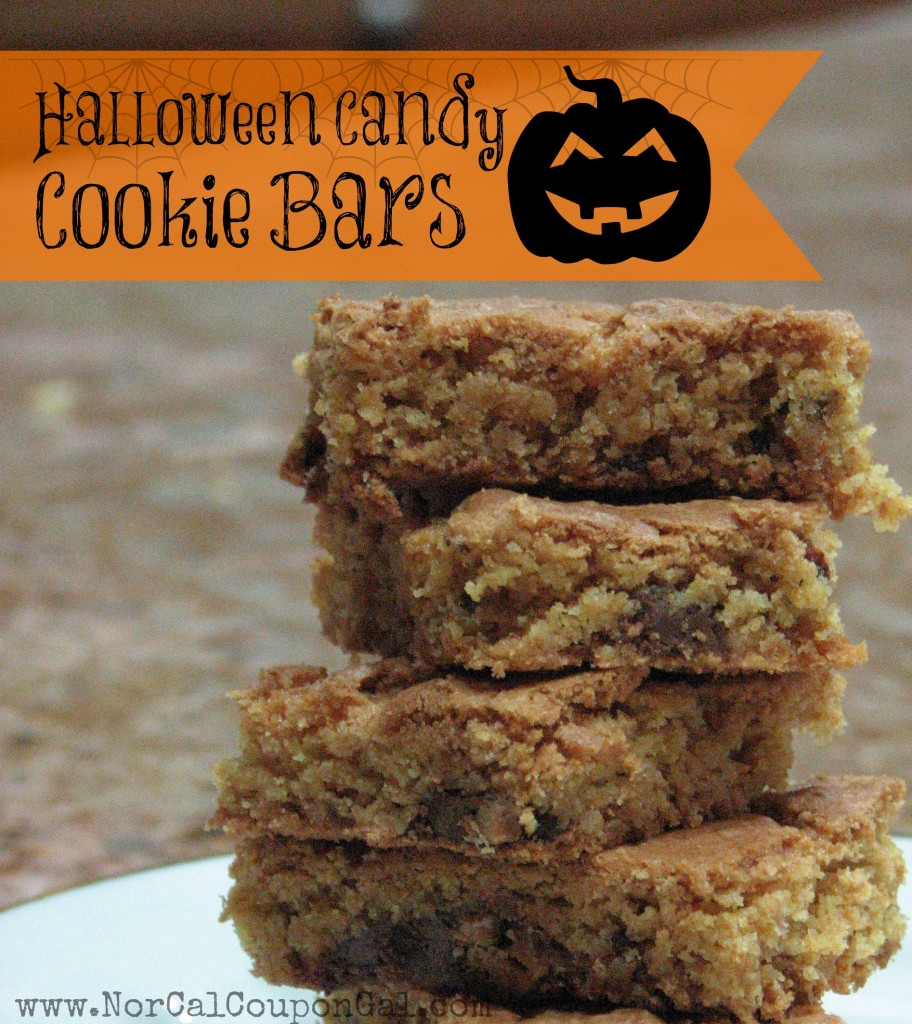 Halloween Candy Cookie Bar Recipe