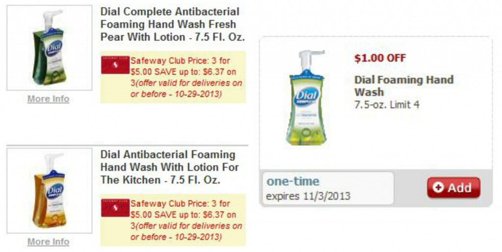 Safeway Dial Foaming Hand Wash