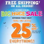 The Children’s Place: 25% Off Coupon Code + FREE Shipping (No Minimums!)