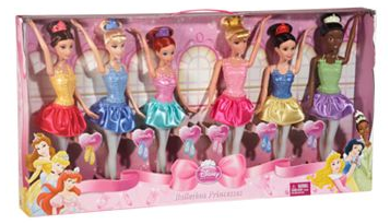 Disney Princess Ballerina Princesses Doll Set by Mattel