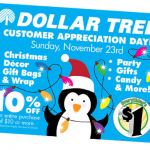 Dollar Tree Customer Appreciation Day – 10% Off $10+ Purchase