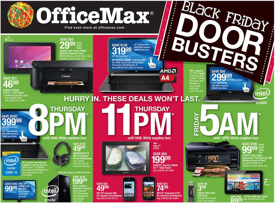 Office Max Black Friday Ad 2013