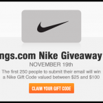 Savings.com Nike Giveaway Day – 250 FREE Gift Codes Up For Grabs TODAY!