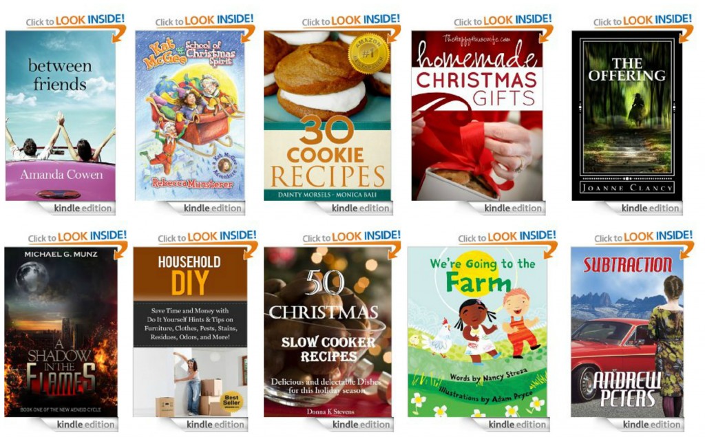 10 Free Kindle Books 12-3-13