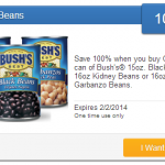 New Saving Star Friday Freebie Offer – 100% Cash Back On Bush’s Best Beans