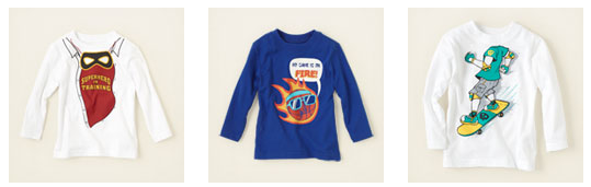 Childrens Place graphic tees