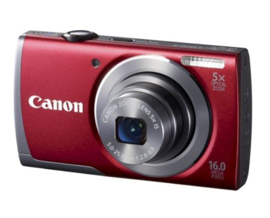 Canon Powershot A3500 16MP Digital Camera with 5x Optical Zoom - Red