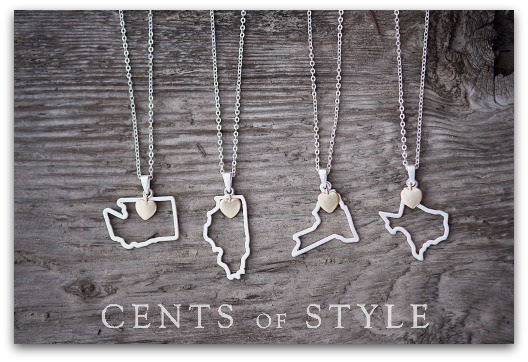 Cents of Style State Necklaces
