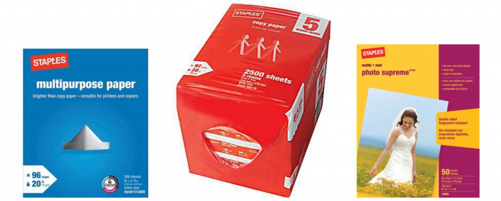 Staples Paper Deals
