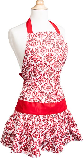 Womens-Flirty-Apron-Classic-Red-Damask-Front