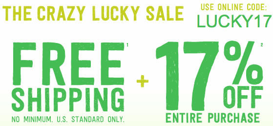 Crazy8 St. Patrick's Day Sale