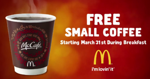 McDonald's Free Coffee