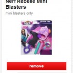 New NERF Rebelle Mini Blaster Target Cartwheel Discount