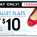 Old Navy Women’s Ballet Flats Just $10 (Reg. $19.94 – $26.94)
