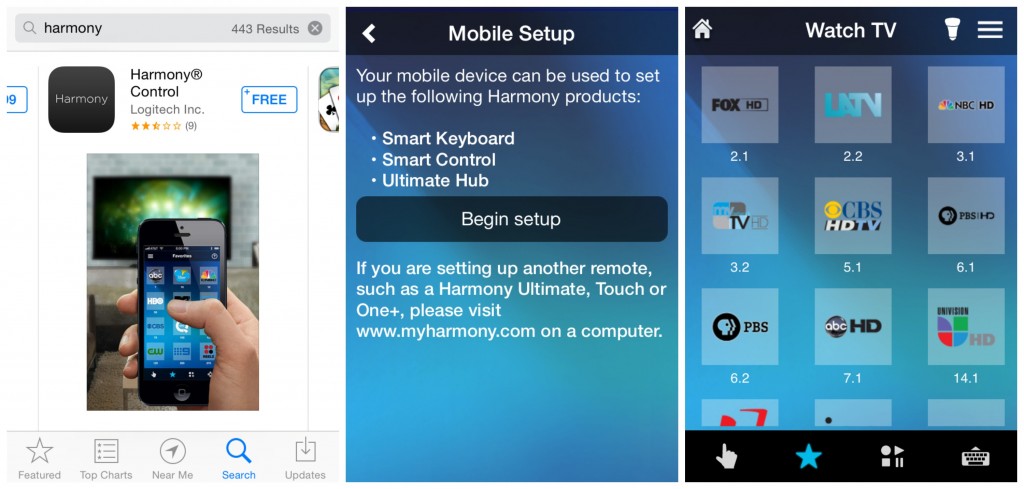 Logitech Harmony Smart Keyboard App