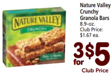 Nature Valley $5 Friday Safeway Deal