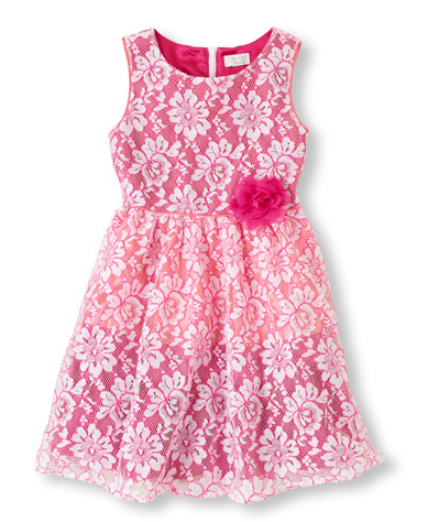 Pop Color Lace Dress