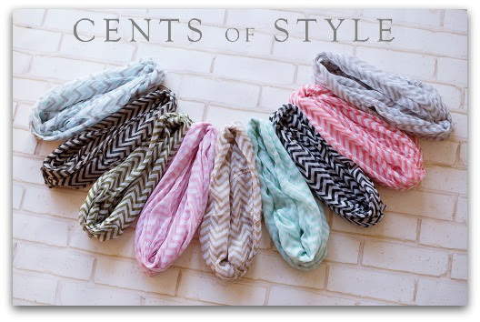 Cents of Style Chevron Striped Scarves