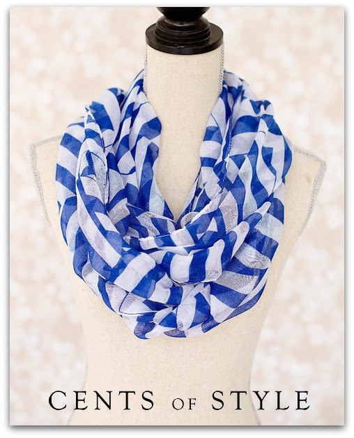 Cents of Style Geometric Summer Infinity Scarf