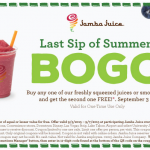 New Jamba Juice Coupon – B1G1 Free Smoothies