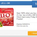 New Saving Star Friday Freebie Offer – 100% Cash Back On JELL-O Gelatin!