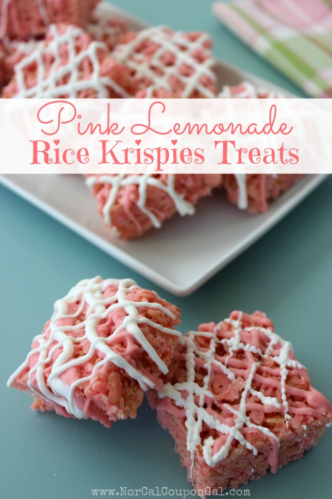 Pink Lemonade Rice Krispies Treats
