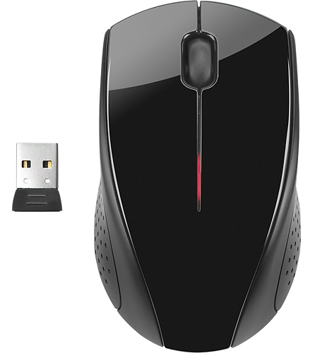 HP - x3000 Wireless Optical Mouse - Black