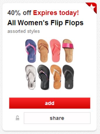 Target Cartwheel Flip Flop Discounts
