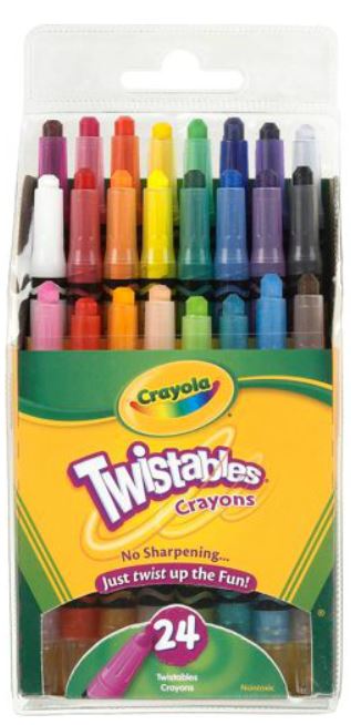 Crayola Mini-Twistables Crayons, 24pk