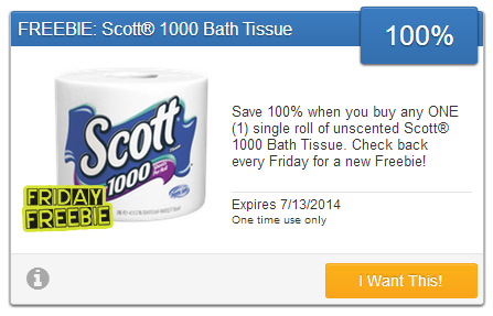 SavingStar Freebie Friday - Scott Tissue Paper