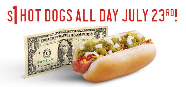 Sonic National Hot Dog Day