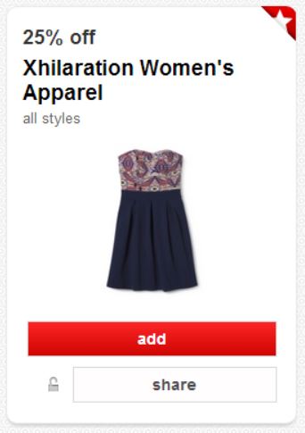 Target Women's Apparel Cartwheel