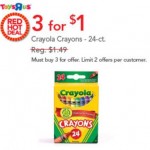 Toys R Us One Day Sale – $0.34 Crayola Crayons + More