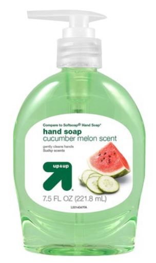 up & up 7.5 floz cucumber Hand Soap