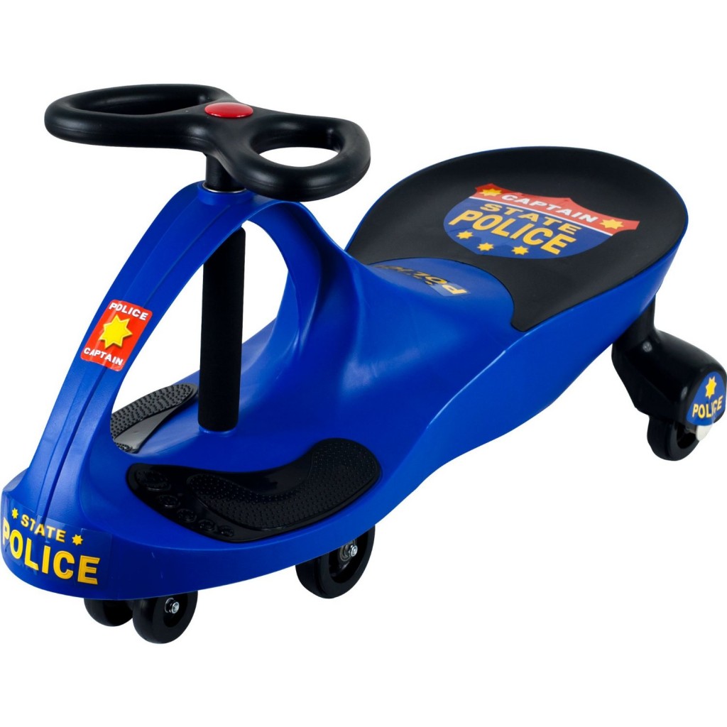 Lil' Rider Chief Justice Police Wiggle Ride-On Car,Blue