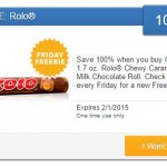 New Saving Star Friday Freebie Offer – 100% Cash Back On Rolo Chewy Caramels!