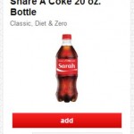 New 50% OFF Coca Cola 20oz. Bottle Target Cartwheel (First 100,000 Only)