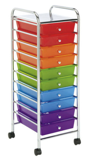 Recollections™ 10 Drawer Rolling Organizer