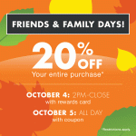 Big Lots Friends & Family Coupon – 20% OFF Entire Purchase