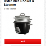 New Target Cartwheel Discount: Oster Rice Cooker & Steamer As Low As $11.99 (Reg. $19.99)