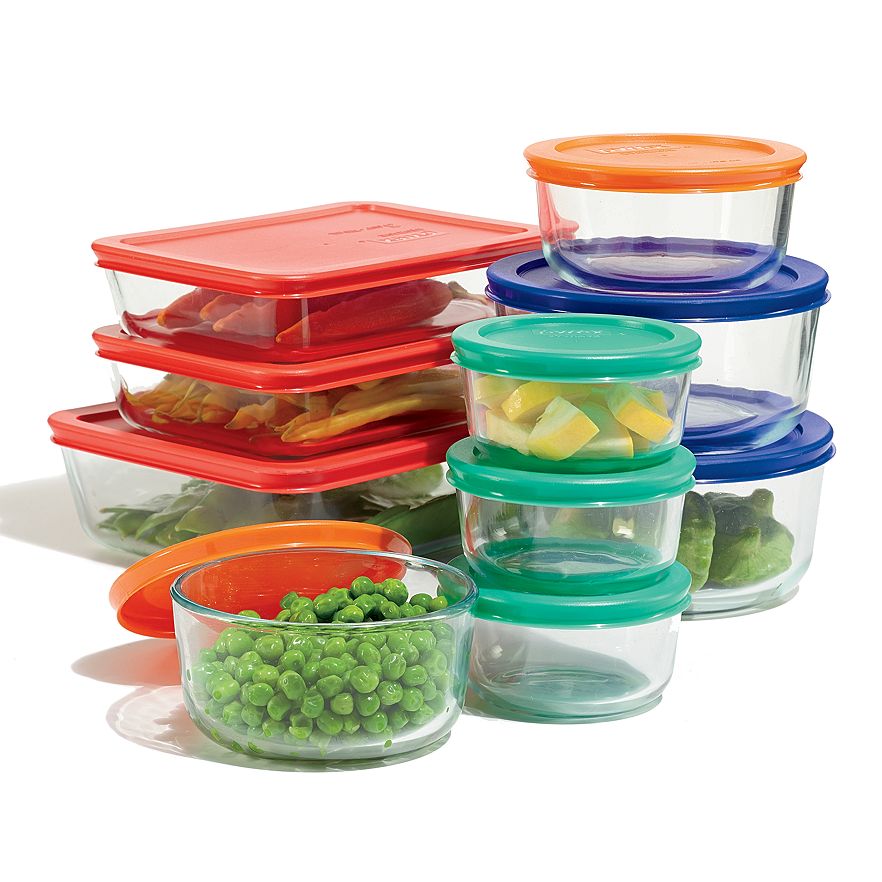 Pyrex 20-pc. Storage Set with Color Lids