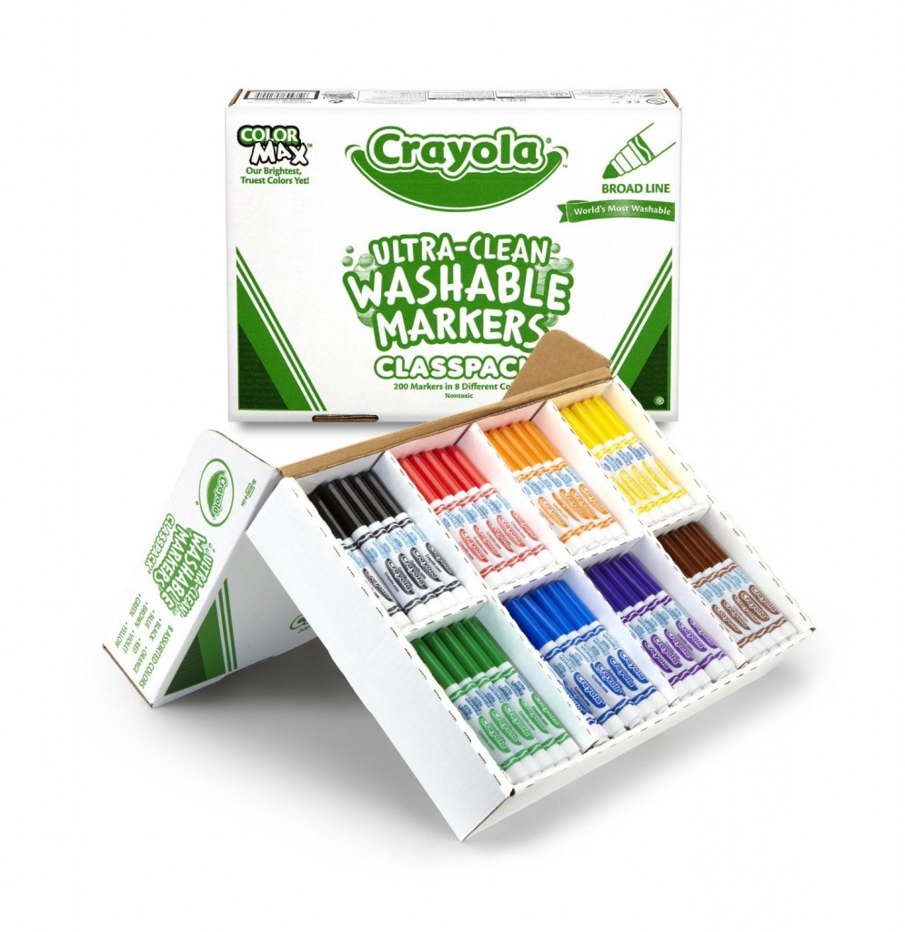 Crayola 200ct Washable Marker Classpack (Barrel Color May Vary)