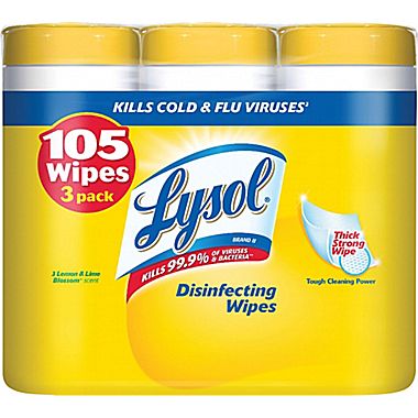 Lysol® Disinfecting Wipes, Lemon and Lime Blossom Scent, 3 Pack