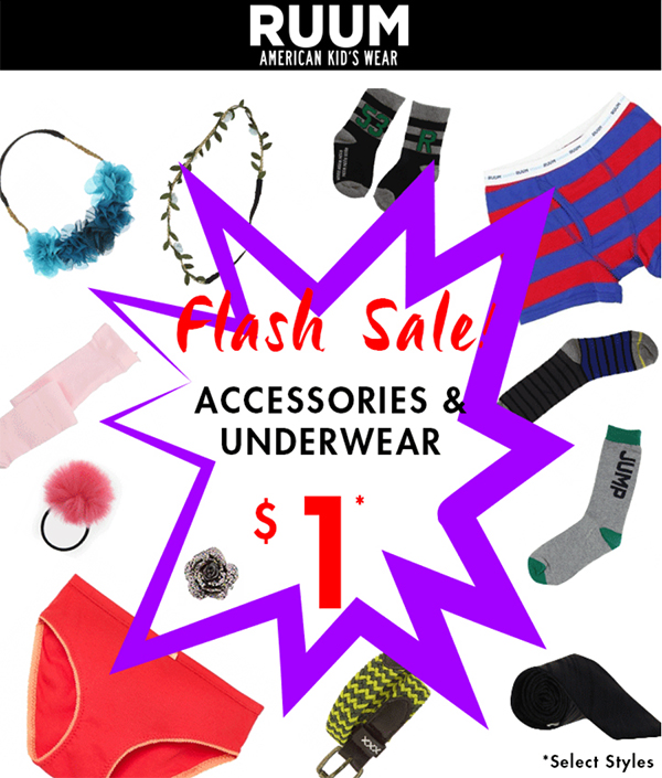 RUUM Flash $1 sale
