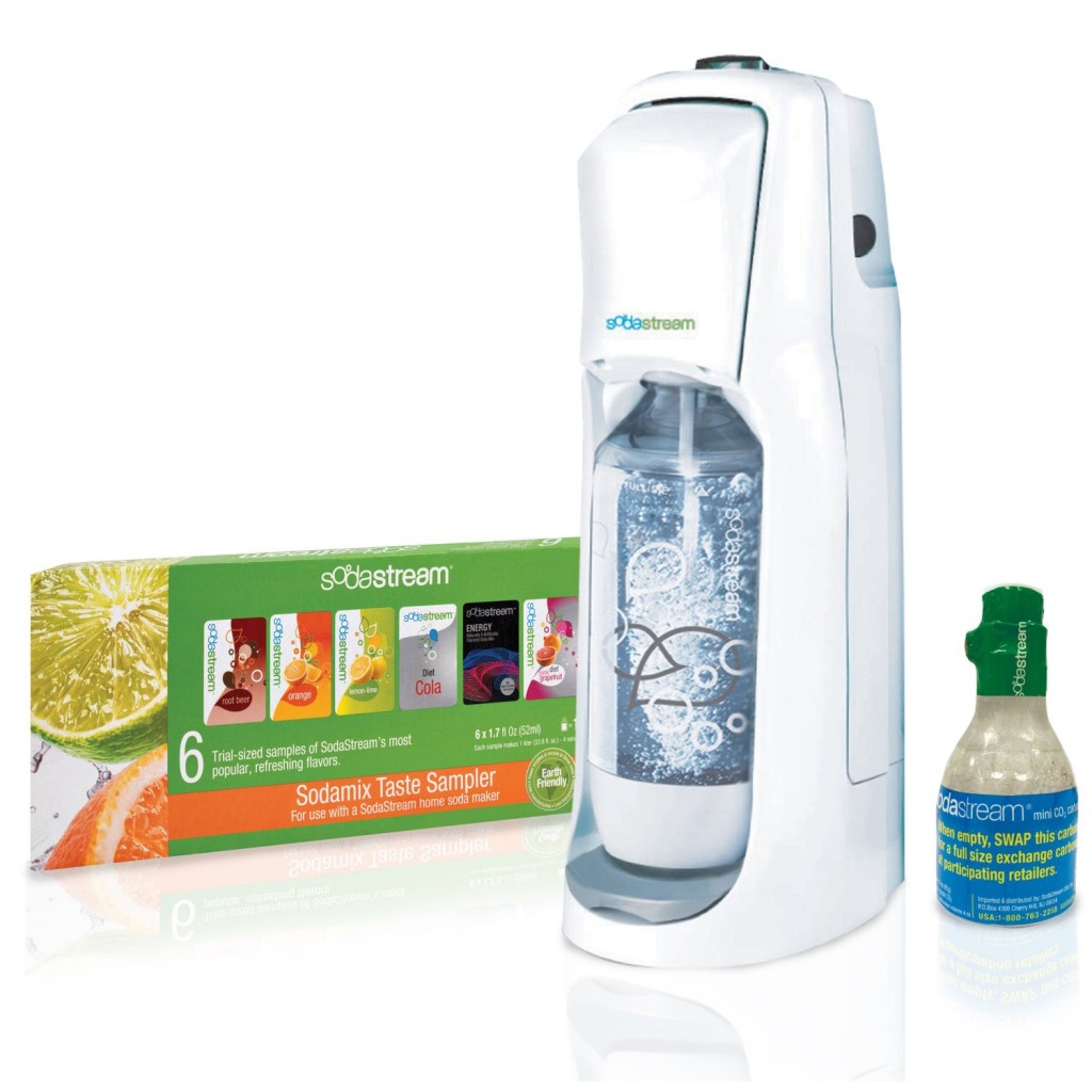 SodaStream Fountain Jet Home Soda Maker Starter Kit, Black and Silver