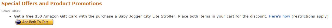Amazon Stroller DEal