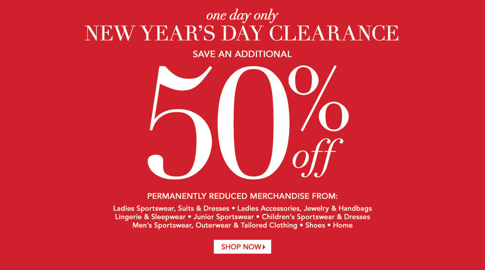 Dillard's New Years Day Sale Additional 50 OFF Clearance NorCal