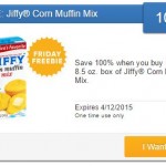 New Saving Star Friday Freebie Offer – 100% Cash Back On Jiffy Corn Muffin Mix