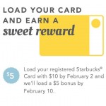 Starbucks Bonus For Rewards Members – FREE $5 For Loading $10 On To Starbucks Card